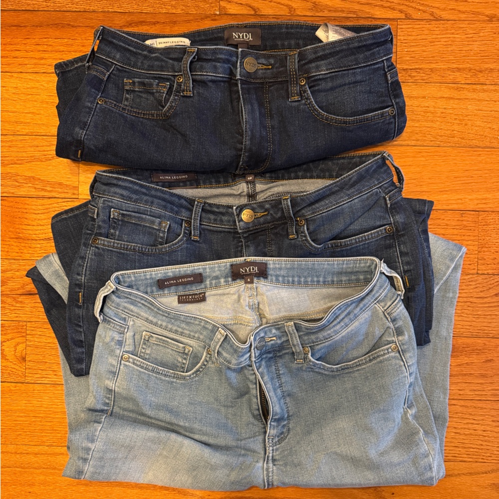 NYDJ Women’s Skinny Jeans Trio - Three Blue Washes